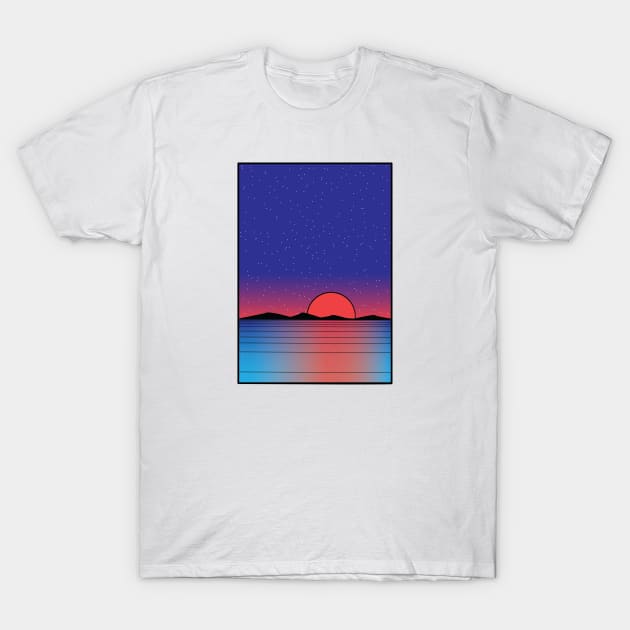 Pink sunset T-Shirt by Deias Designs